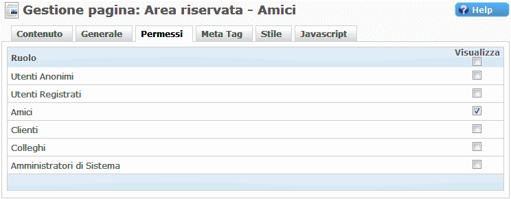 Gruppi Utenti Sito Web