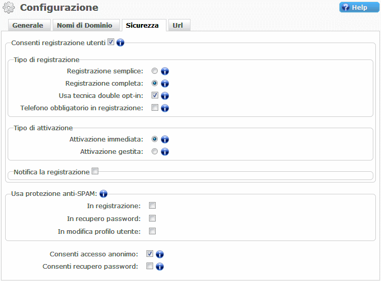 Utenti Sito Web Creare Utenti