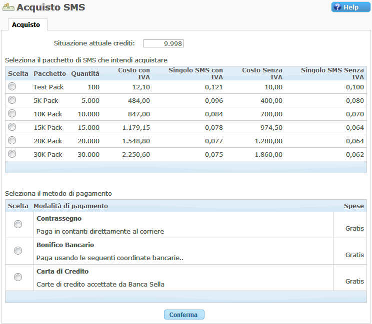 SMS Marketing, Inviare Mesaggi da Internet, SitoSMS