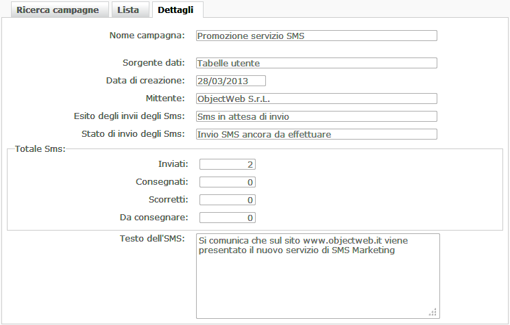 SMS Marketing, Inviare Mesaggi da Internet, SitoSMS