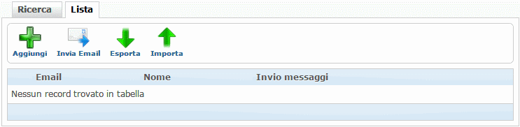 Lista dei contatti