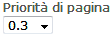 Priorità della pagina