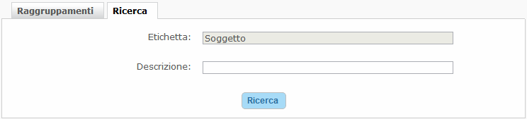 Ricerca dei tag di un raggruppamento